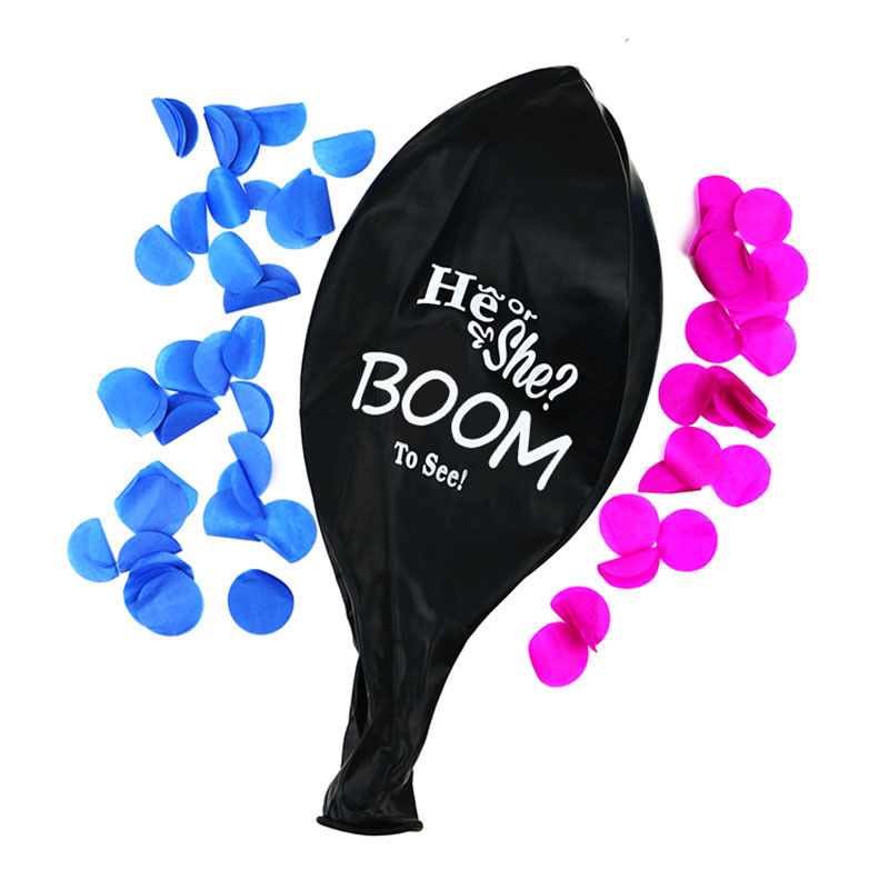 36" Gender Reveal Confetti Balloon