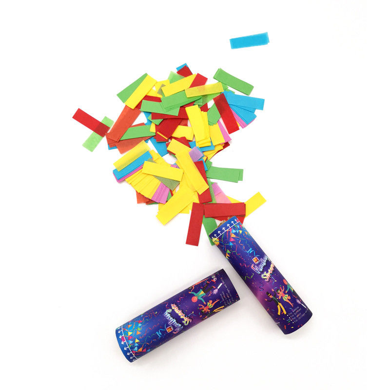 Colorful Strip Paper Biodegradable Wedding Confetti Cannon