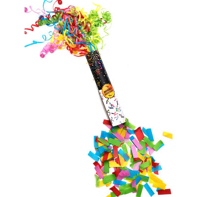 12pcs 25cm Mixed Colorful Slip Paper Handheld Confetti Cannon